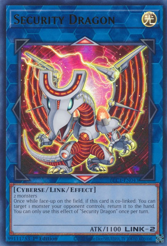 Security Dragon [BLC1-EN043] Ultra Rare | Exor Games Truro