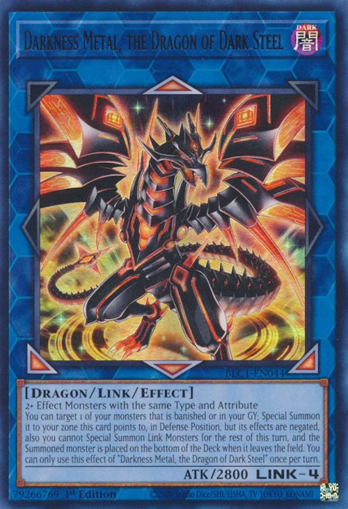 Darkness Metal, the Dragon of Dark Steel [BLC1-EN044] Ultra Rare | Exor Games Truro