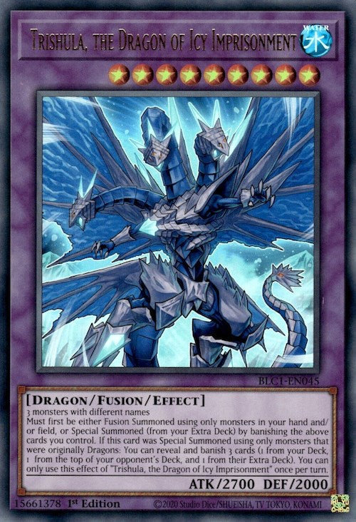 Trishula, the Dragon of Icy Imprisonment [BLC1-EN045] Ultra Rare | Exor Games Truro