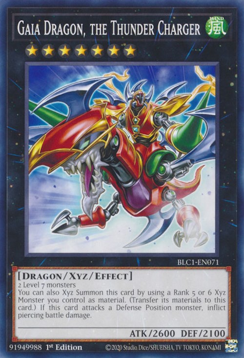 Gaia Dragon, the Thunder Charger [BLC1-EN071] Common | Exor Games Truro