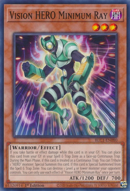 Vision HERO Minimum Ray [BLC1-EN080] Common | Exor Games Truro