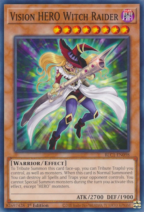 Vision HERO Witch Raider [BLC1-EN098] Common | Exor Games Truro