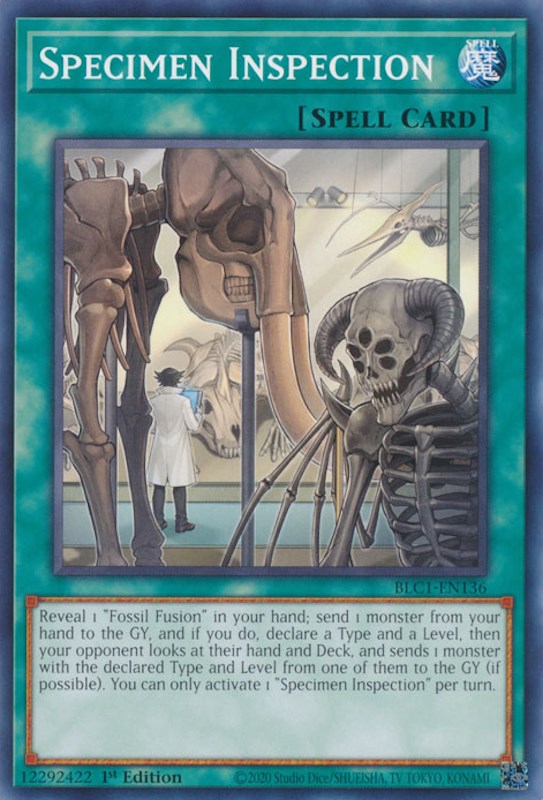 Specimen Inspection [BLC1-EN136] Common | Exor Games Truro
