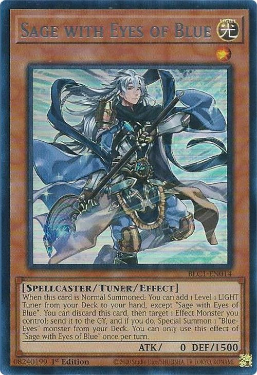 Sage with Eyes of Blue (Silver) [BLC1-EN014] Ultra Rare | Exor Games Truro