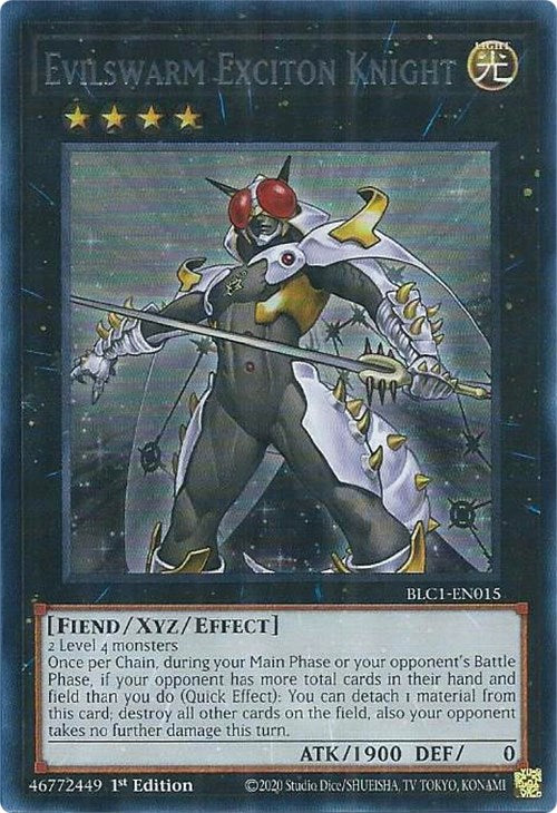 Evilswarm Exciton Knight (Silver) [BLC1-EN015] Ultra Rare | Exor Games Truro