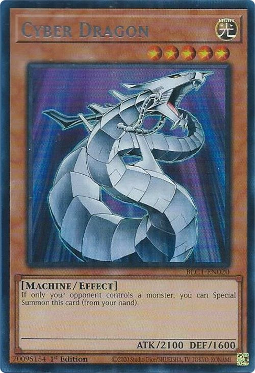 Cyber Dragon (Silver) [BLC1-EN020] Ultra Rare | Exor Games Truro