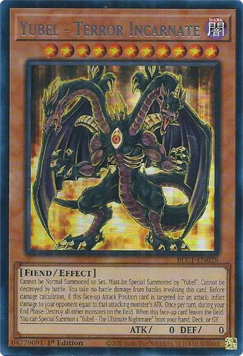 Yubel - Terror Incarnate (Silver) [BLC1-EN028] Ultra Rare | Exor Games Truro