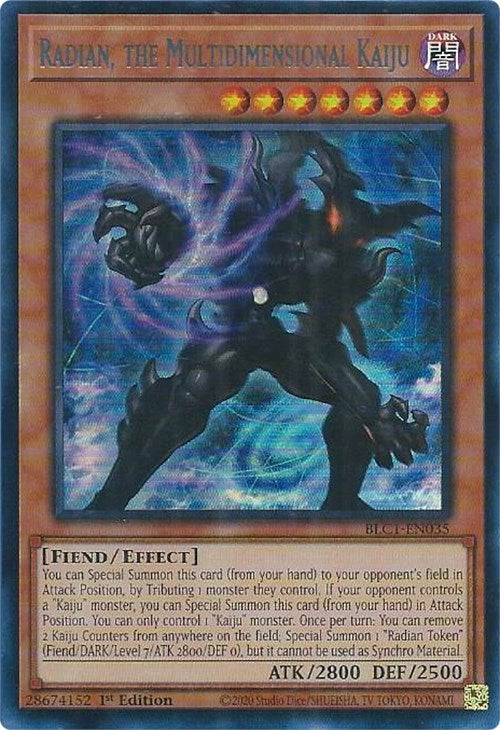 Radian, the Multidimensional Kaiju (Silver) [BLC1-EN035] Ultra Rare | Exor Games Truro