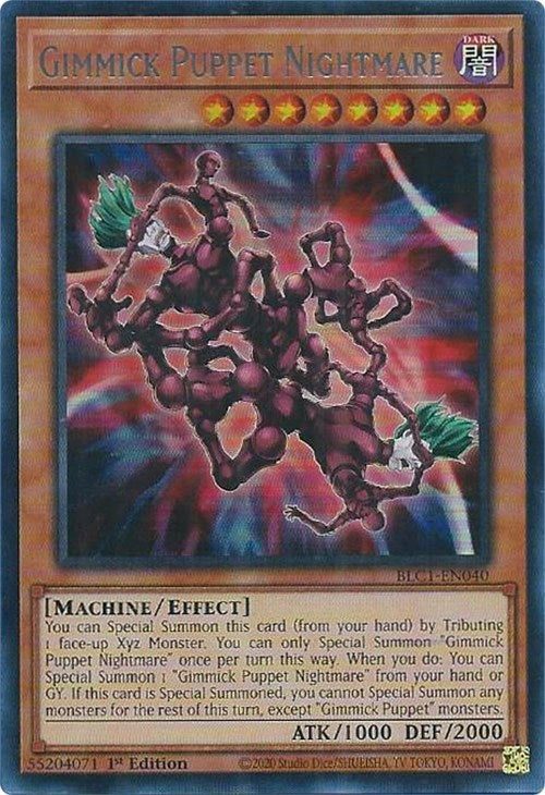 Gimmick Puppet Nightmare (Silver) [BLC1-EN040] Ultra Rare | Exor Games Truro