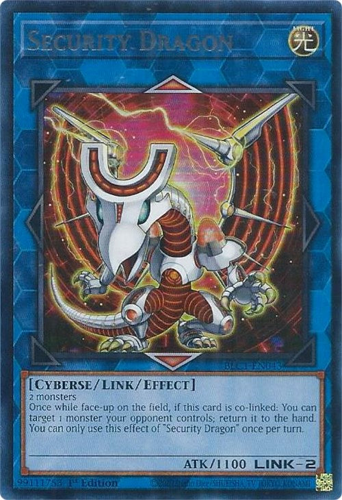 Security Dragon (Silver) [BLC1-EN043] Ultra Rare | Exor Games Truro