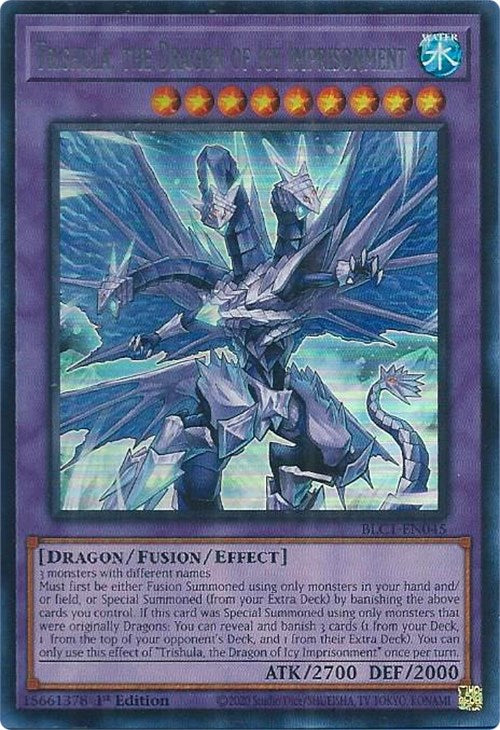 Trishula, the Dragon of Icy Imprisonment (Silver) [BLC1-EN045] Ultra Rare | Exor Games Truro