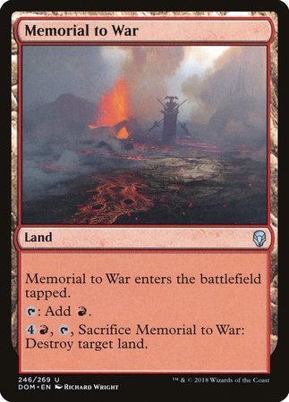 Memorial to War [Dominaria] | Exor Games Truro