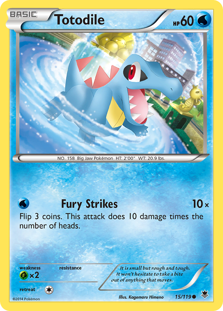 Totodile (15/119) [XY: Phantom Forces] | Exor Games Truro