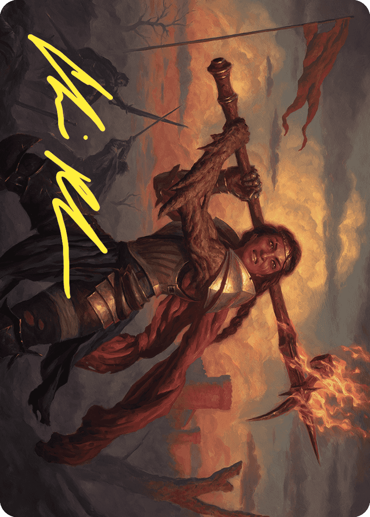 Imodane, the Pyrohammer Art Card (Gold-Stamped Signature) [Wilds of Eldraine Art Series] | Exor Games Truro