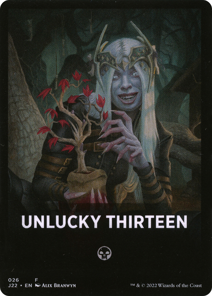 Unlucky Thirteen Theme Card [Jumpstart 2022 Front Cards] | Exor Games Truro