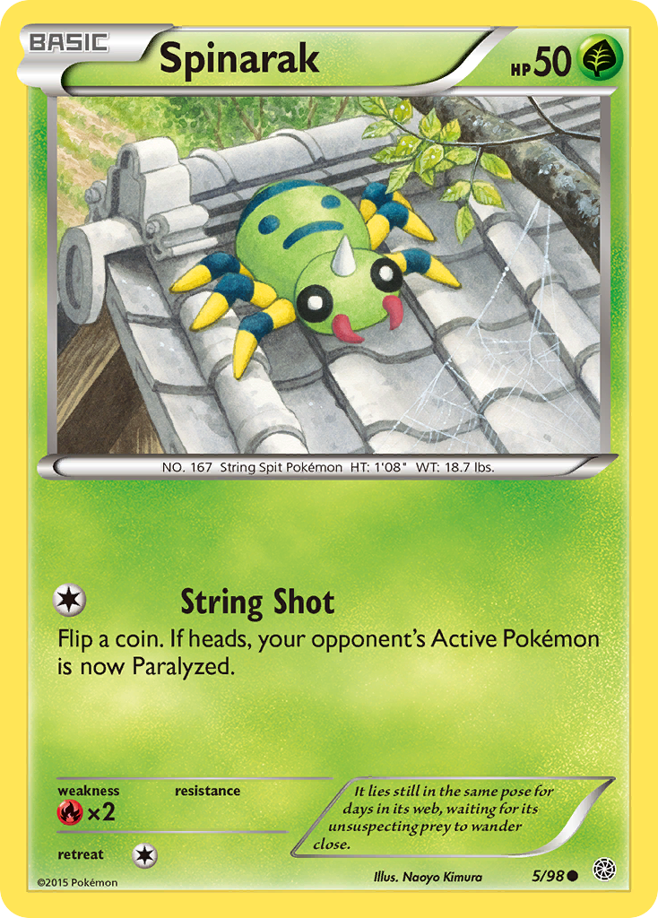 Spinarak (5/98) [XY: Ancient Origins] | Exor Games Truro