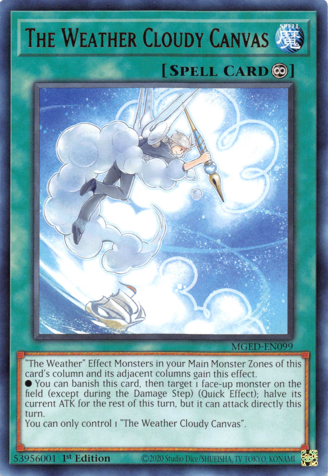 The Weather Cloudy Canvas [MGED-EN099] Rare | Exor Games Truro
