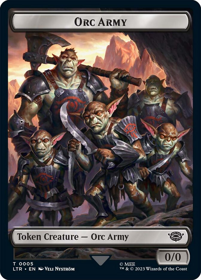 Orc Army Token (05) [The Lord of the Rings: Tales of Middle-Earth Tokens] | Exor Games Truro