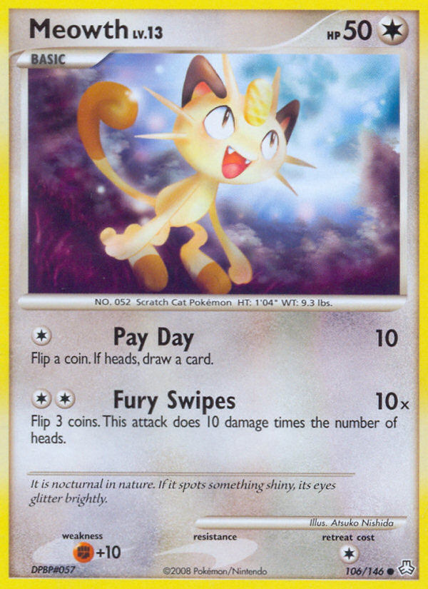 Meowth (106/146) [Diamond & Pearl: Legends Awakened] | Exor Games Truro