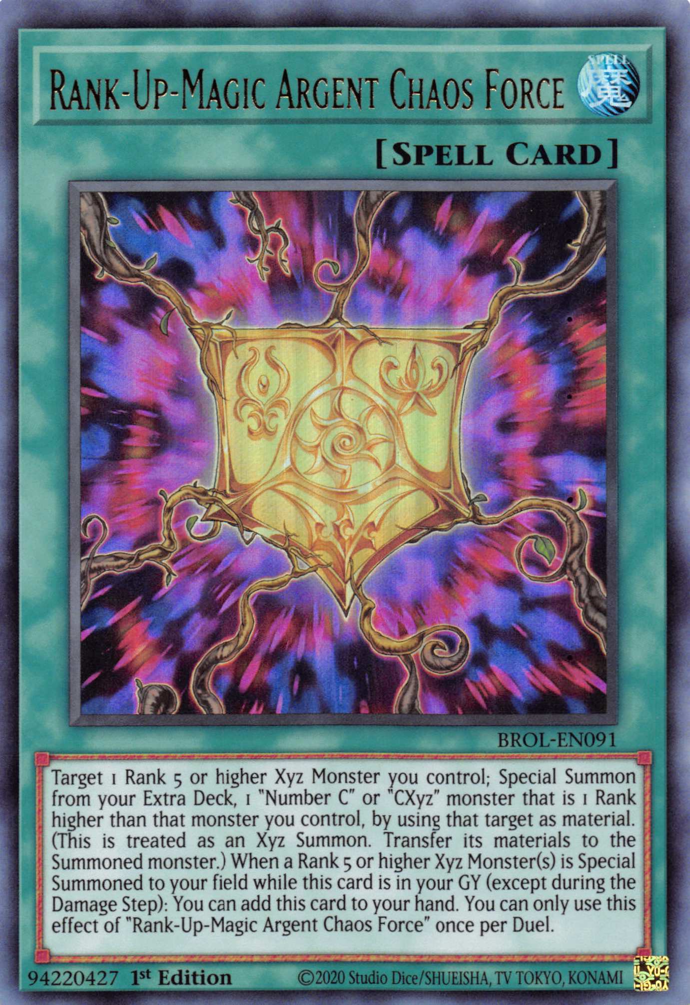 Rank-Up-Magic Argent Chaos Force [BROL-EN091] Ultra Rare | Exor Games Truro