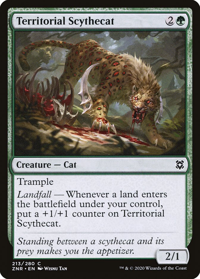 Territorial Scythecat [Zendikar Rising] | Exor Games Truro