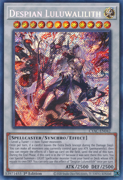 Despian Luluwalilith [CYAC-EN042] Secret Rare | Exor Games Truro