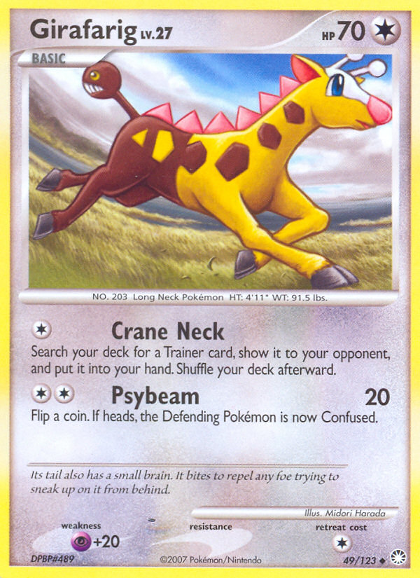 Girafarig (49/123) [Diamond & Pearl: Mysterious Treasures] | Exor Games Truro