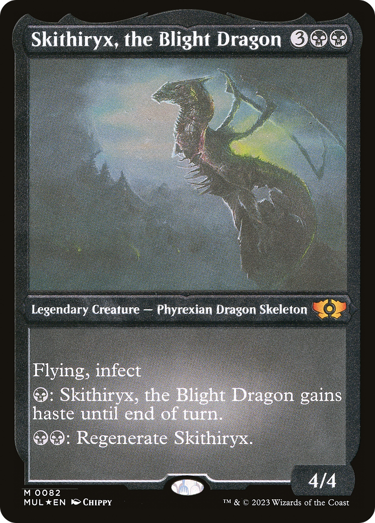 Skithiryx, the Blight Dragon (Foil Etched) [Multiverse Legends] | Exor Games Truro