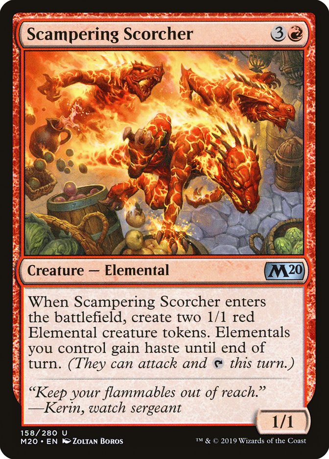 Scampering Scorcher [Core Set 2020] | Exor Games Truro