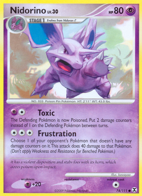 Nidorino (74/111) [Platinum: Rising Rivals] | Exor Games Truro