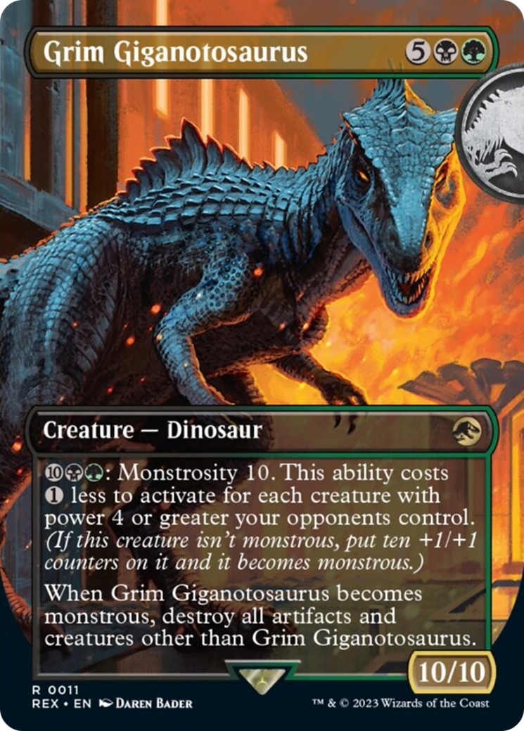 Grim Giganotosaurus (Borderless) [Jurassic World Collection] | Exor Games Truro