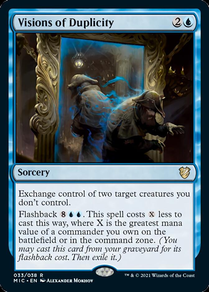 Visions of Duplicity [Innistrad: Midnight Hunt Commander] | Exor Games Truro