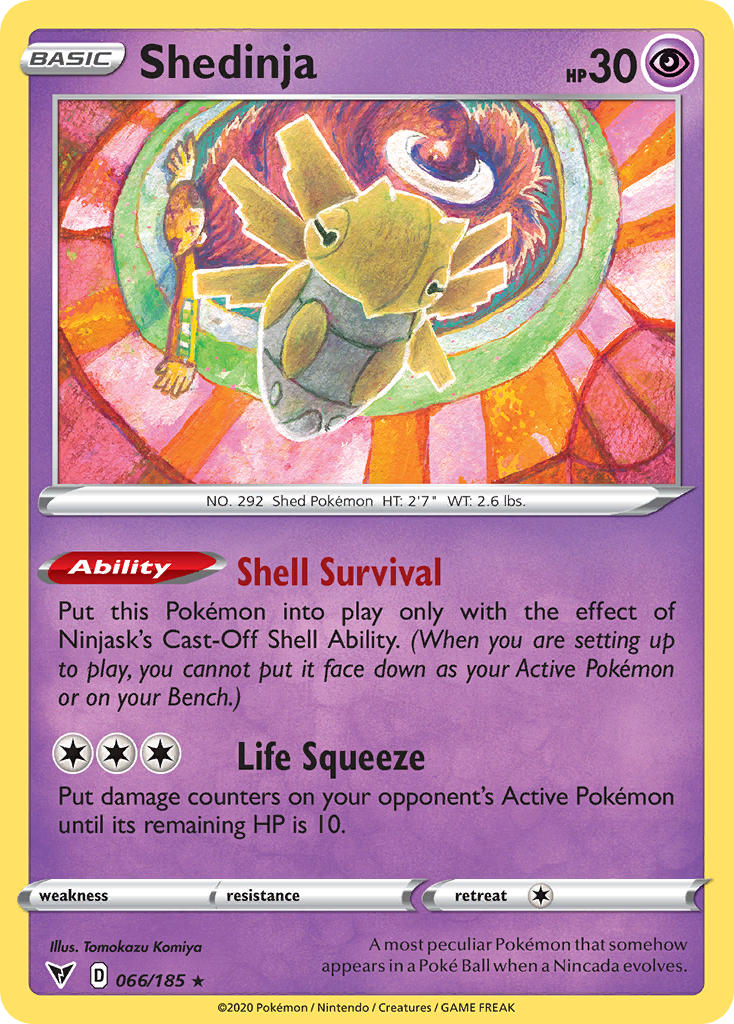 Shedinja (066/185) [Sword & Shield: Vivid Voltage] | Exor Games Truro