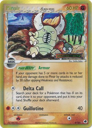 Pinsir (9/101) (Delta Species) (Stamped) [EX: Dragon Frontiers] | Exor Games Truro