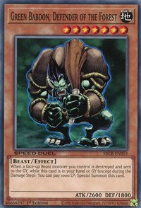 Green Baboon, Defender of the Forest [SBCB-EN053] Common | Exor Games Truro
