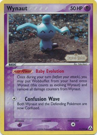 Wynaut (71/92) (Stamped) [EX: Legend Maker] | Exor Games Truro