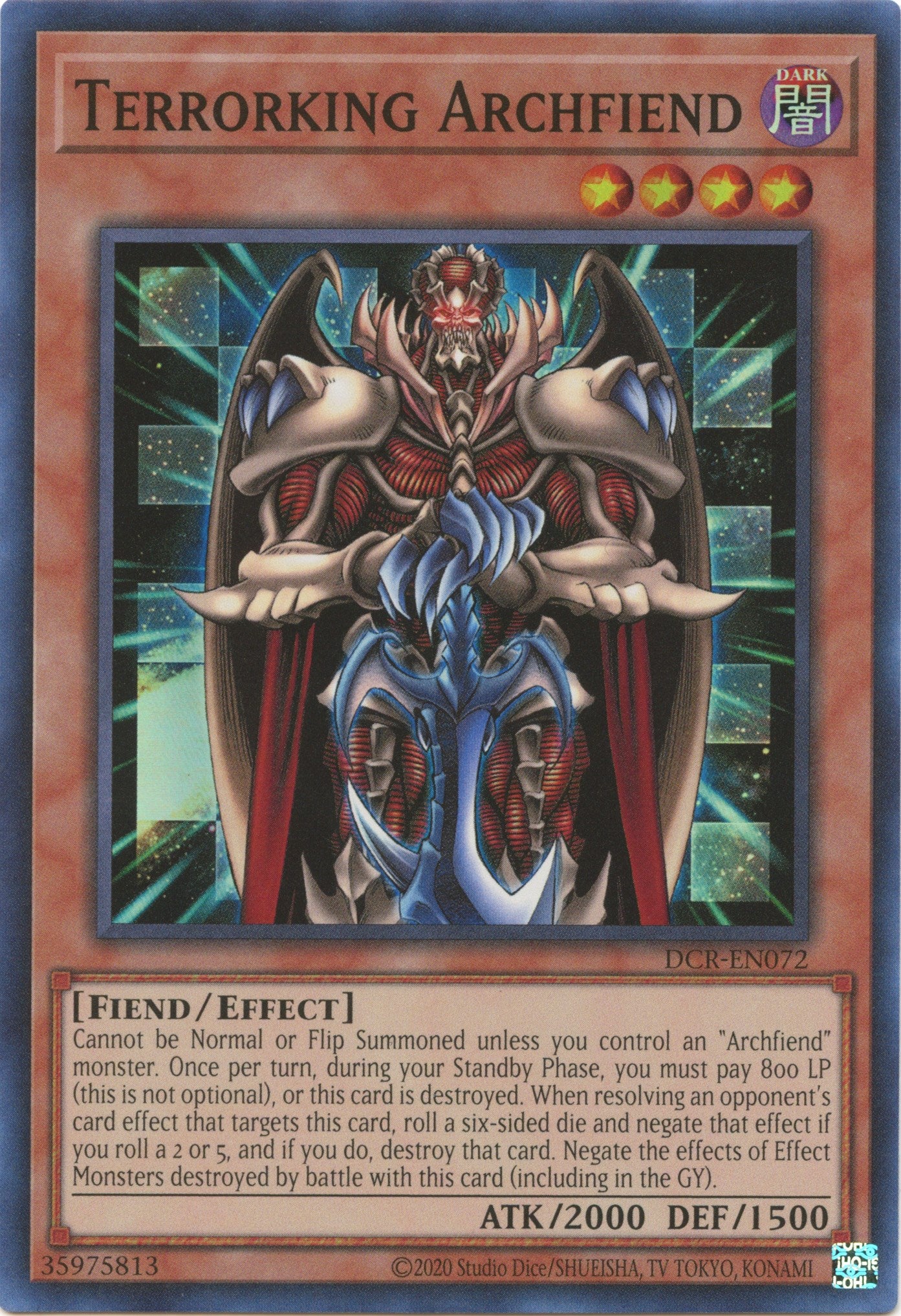 Terrorking Archfiend (25th Anniversary) [DCR-EN072] Super Rare | Exor Games Truro