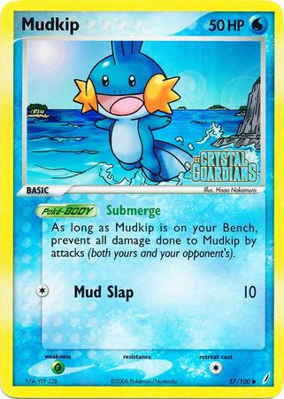 Mudkip (57/100) (Stamped) [EX: Crystal Guardians] | Exor Games Truro