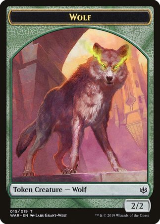 Wolf Token [War of the Spark Tokens] | Exor Games Truro