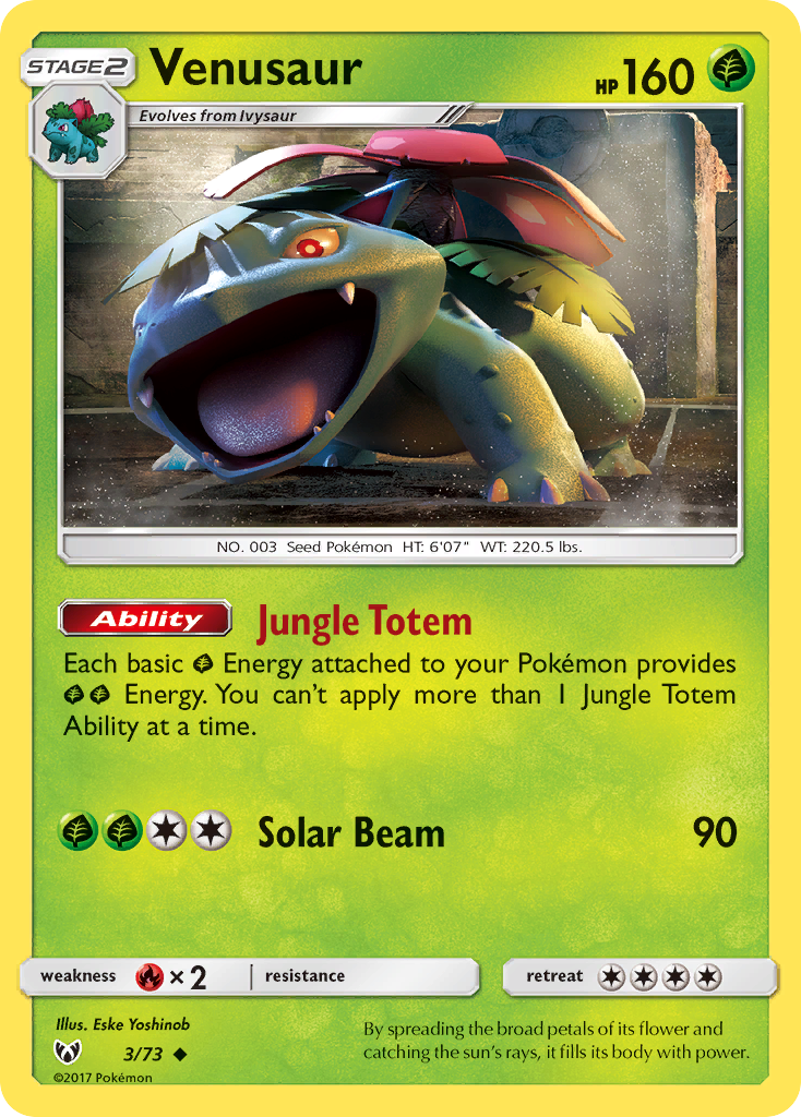 Venusaur (3/73) [Sun & Moon: Shining Legends] | Exor Games Truro