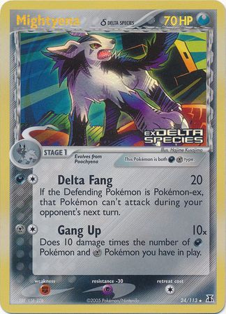 Mightyena (24/113) (Delta Species) (Stamped) [EX: Delta Species] | Exor Games Truro