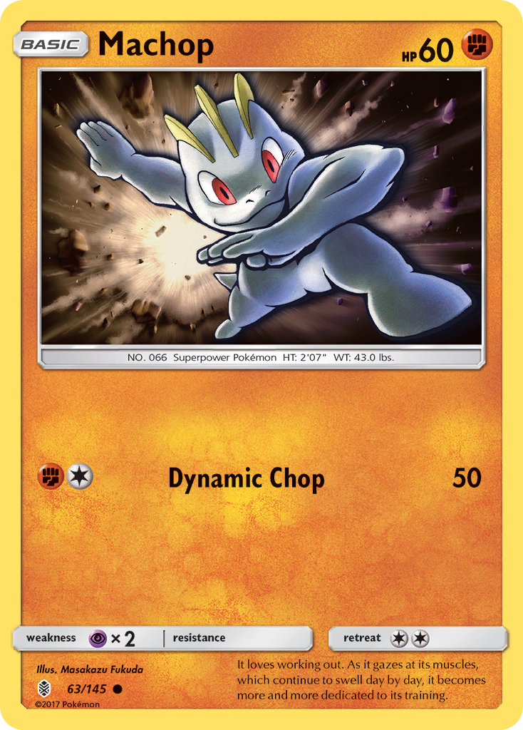 Machop (63/145) [Sun & Moon: Guardians Rising] | Exor Games Truro