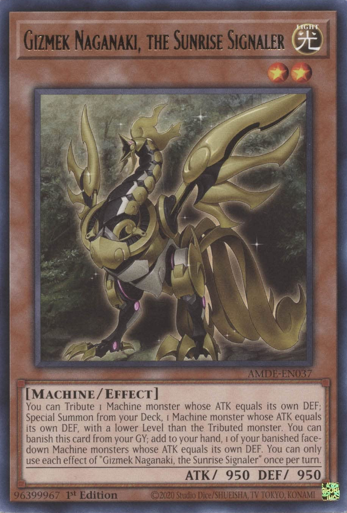 Gizmek Naganaki, the Sunrise Signaler [AMDE-EN037] Rare | Exor Games Truro