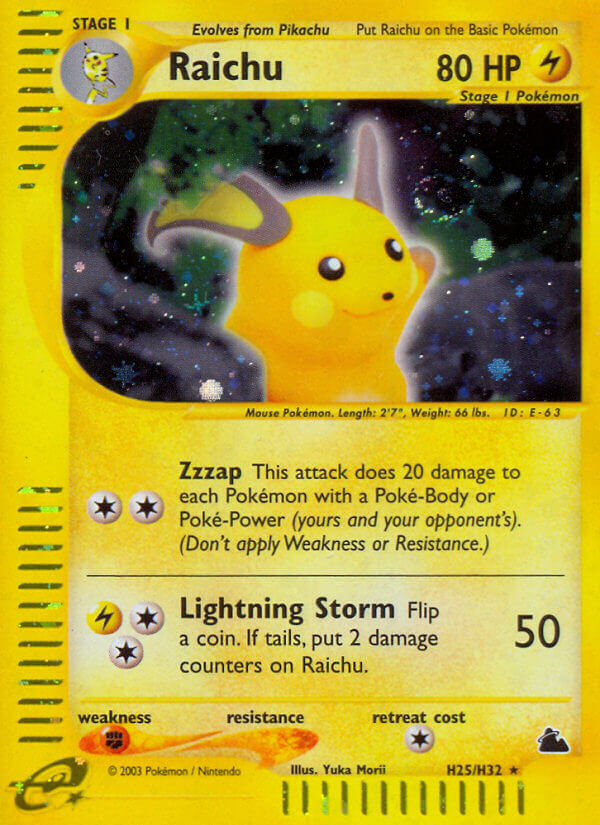 Raichu (H25/H32) [Skyridge] | Exor Games Truro