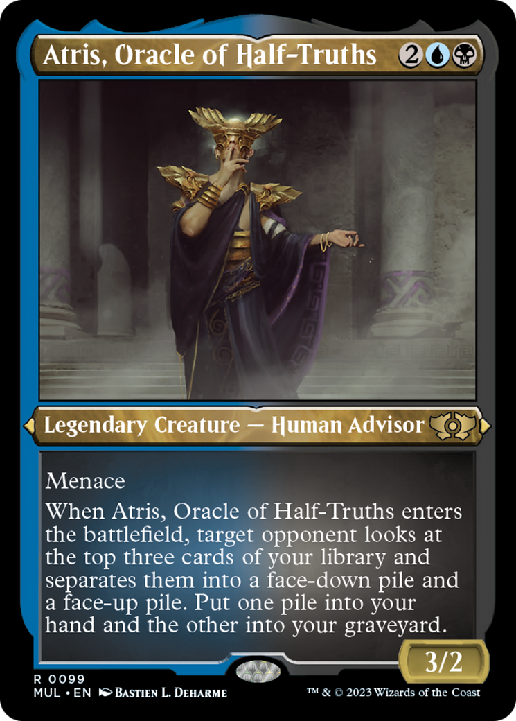 Atris, Oracle of Half-Truths (Foil Etched) [Multiverse Legends] | Exor Games Truro