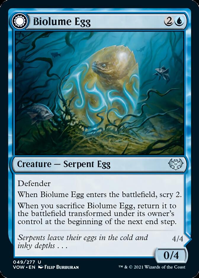 Biolume Egg // Biolume Serpent [Innistrad: Crimson Vow] | Exor Games Truro