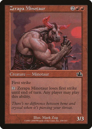 Zerapa Minotaur [Prophecy] | Exor Games Truro