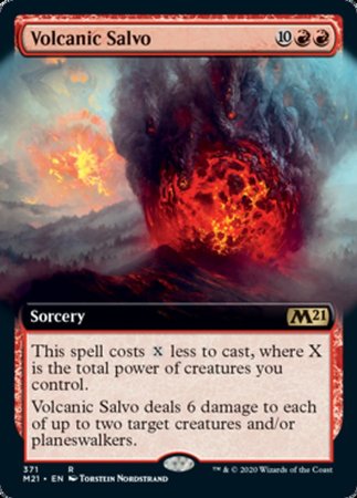 Volcanic Salvo (Extended Art) [Core Set 2021] | Exor Games Truro