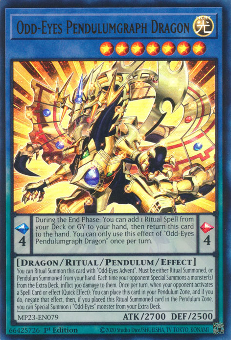 Odd-Eyes Pendulumgraph Dragon [MP23-EN079] Ultra Rare | Exor Games Truro