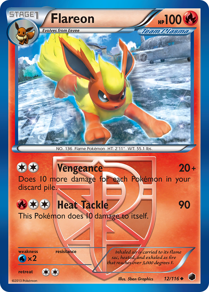 Flareon (12/116) [Black & White: Plasma Freeze] | Exor Games Truro